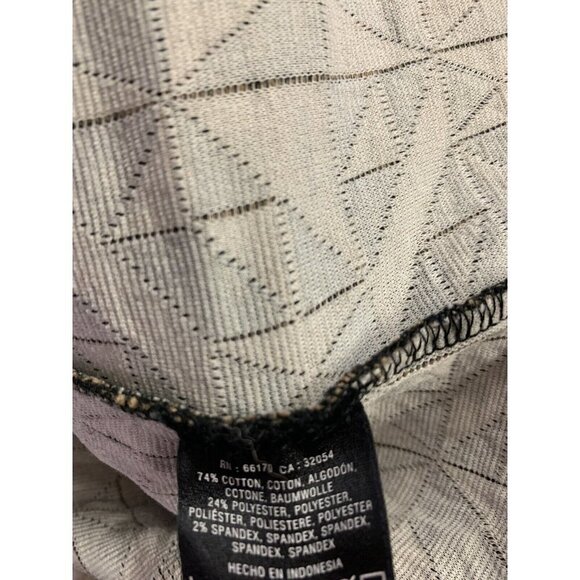 Anthropologie Postmark Small Trace Jacquard Quilted Top Brown Black Zip Back - Picture 9 of 9